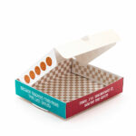 Cookie Pizza Box "Thanks for Making Me One Smart Cookie" - 4" x 4" x 7/8" Cookie Packaging Box - Image 2