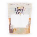 Floral Thank You Cookie Pouches – 6.5" x 8" x 2.5" Cookie Packaging Stand Up Pouch