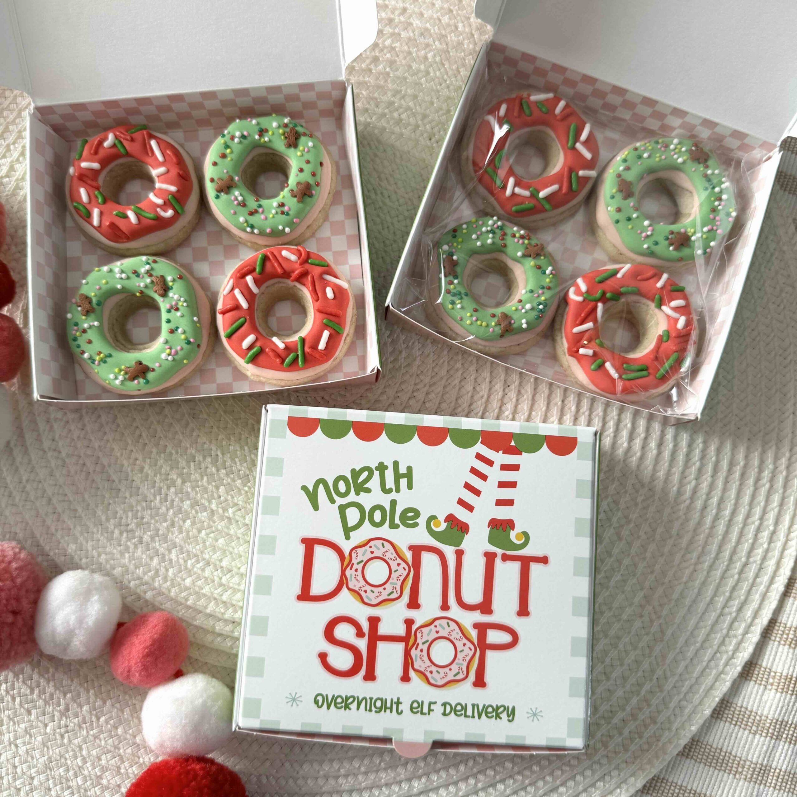 North Pole Donut Co Cookie Box North Pole Donut Co Cookie Box