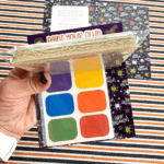 Fold-Over Topper/Backer - Spiders Halloween Paint Your Own Cookie Instructions - Set of 25 - Image 3