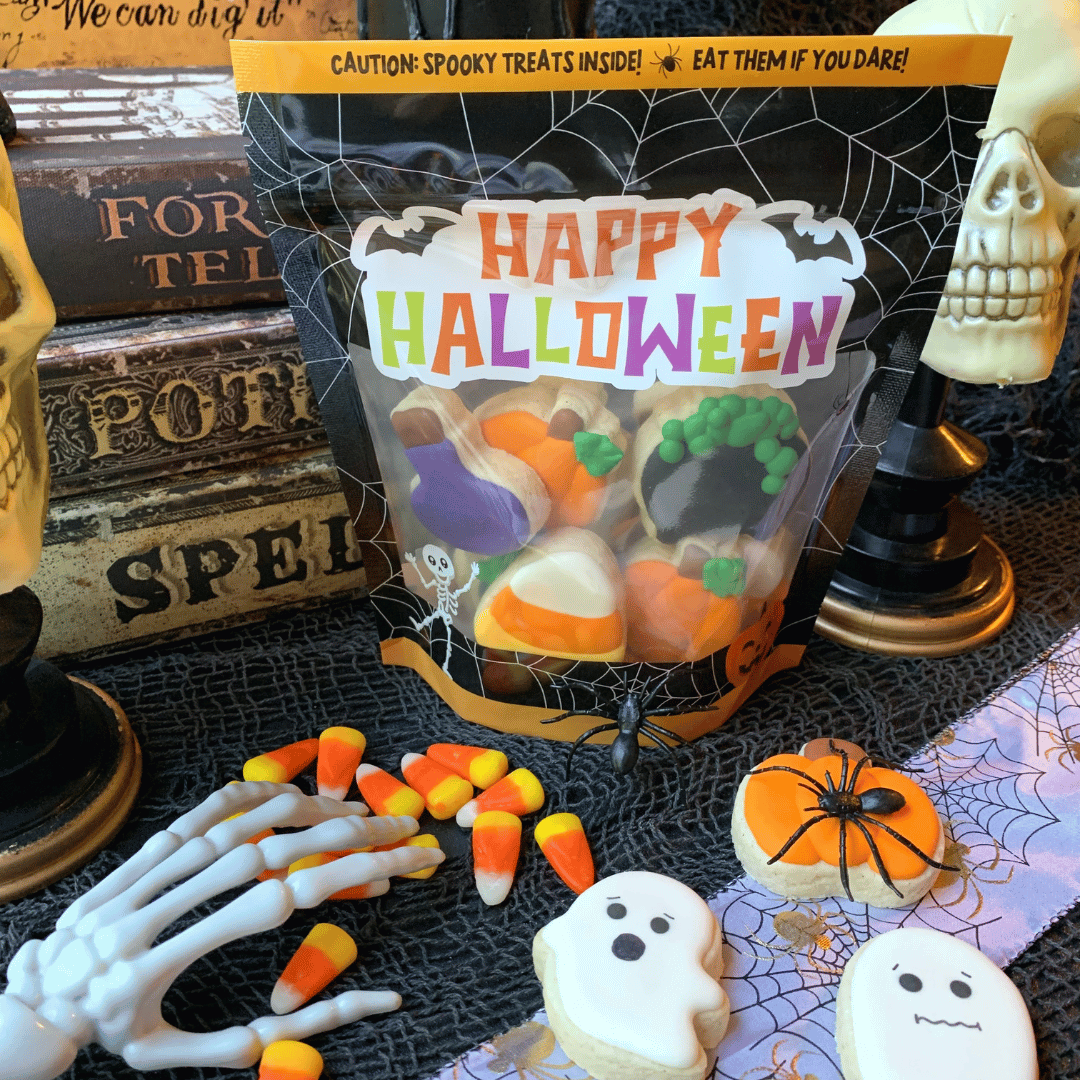 happy halloween stand up cookie pouch happy halloween stand up cookie pouch
