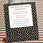 Fold-Over Topper/Backer - Stars Halloween Paint Your Own Cookie Instructions - Set of 25 - Image 2