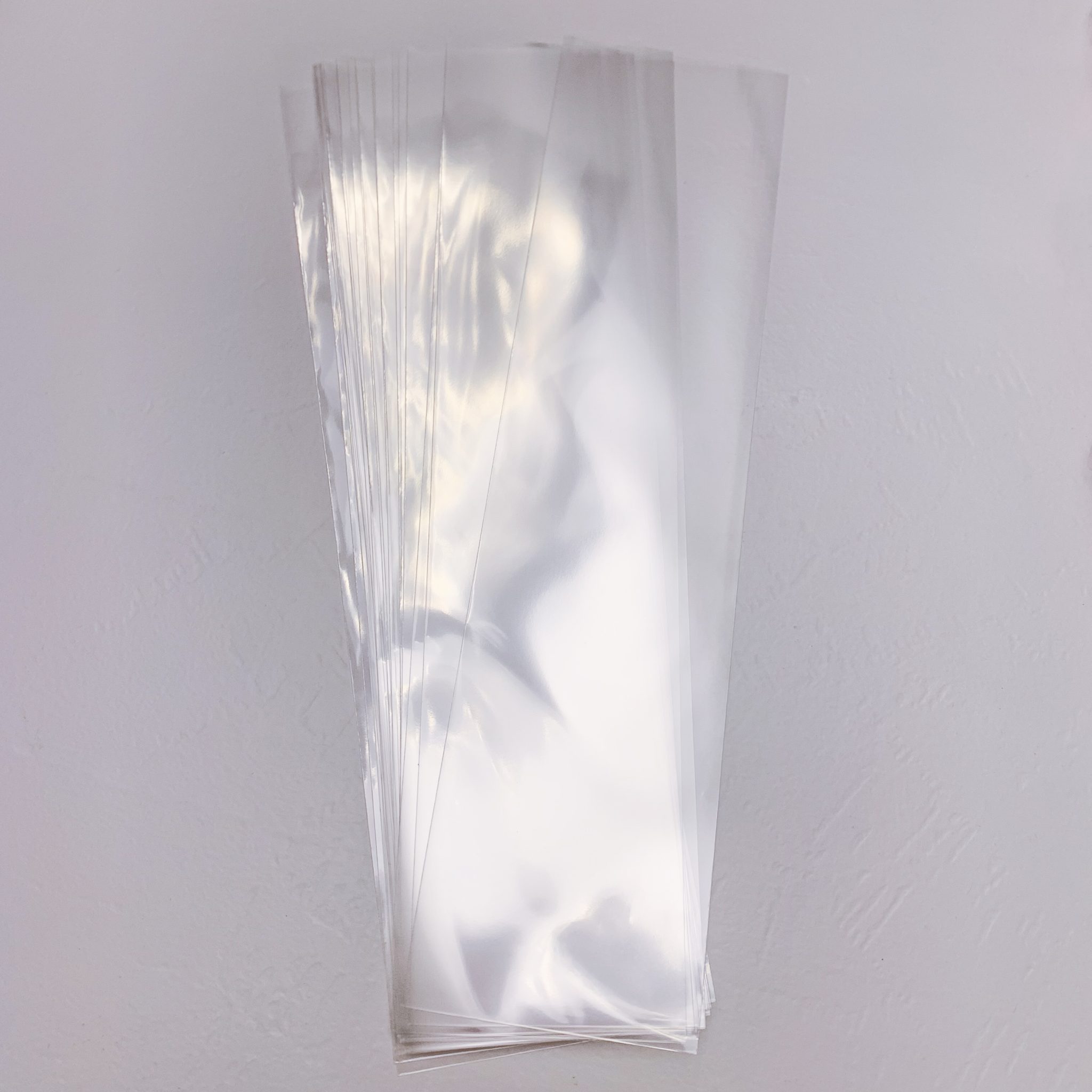 Clear Heat Seal Bags 3" x 12" Flat Set of 100 Bags Miss Cookie