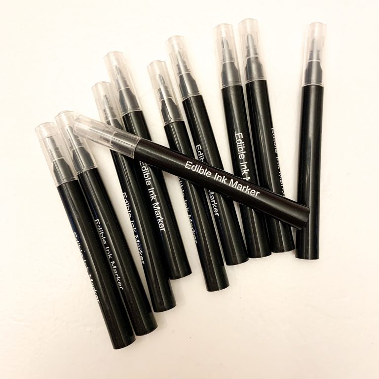 Black Mini Edible Ink Markers Miss Cookie Packaging