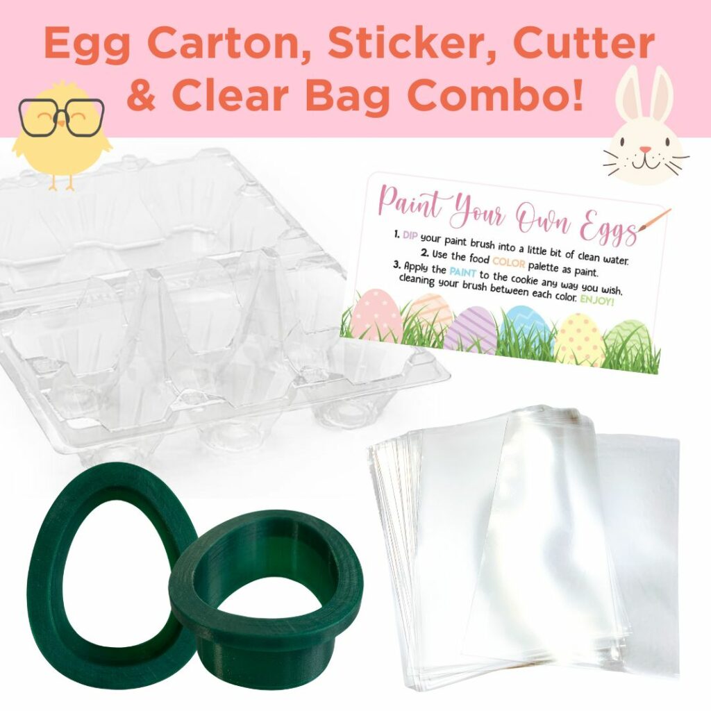 Egg Carton Packaging Bundle Egg Carton, Stickers, Egg Cutter & Bags