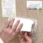 attaching paint palette to egg carton