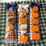 Greaseproof Backer - Blue Hatch Gingham - 9.5” x 2.625” (for 3” x 12”  Clear Bag)