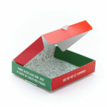 Cookie Pizza Box "Mrs Claus Cookie Co" - 4" x 4" x 7/8" Cookie Packaging Box - Image 2