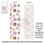 Donuts Coffee Food-Safe Greaseproof Cookie Backer