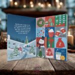 Navy Front Inside Cookie Advent Calendar