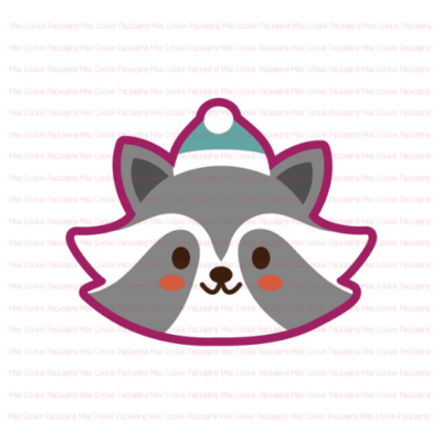 mini racoon face watermark