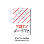 "Merry Woofmas" Tag – 25 Printed 2" x 3" Tags