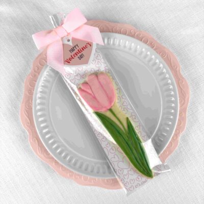 pink cloud hearts tulip