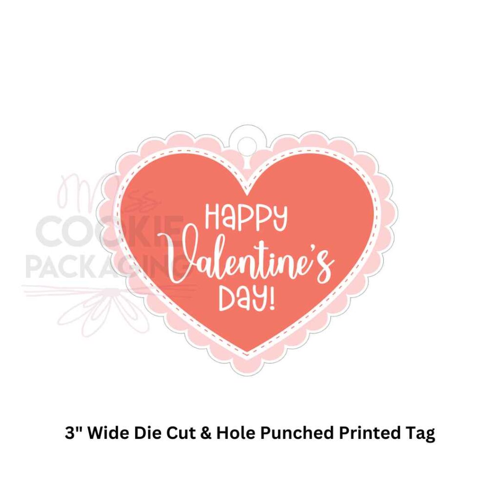 Lace Happy Valentine's Day Cookie Tag