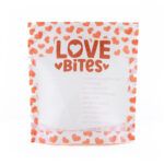 "Love Bites" Cookie Pouches – 5.5" x 6" x 2" Cookie Packaging Stand Up Pouch - Image 2