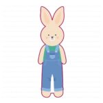 Boy Rag Doll Bunny Cookie Cutter