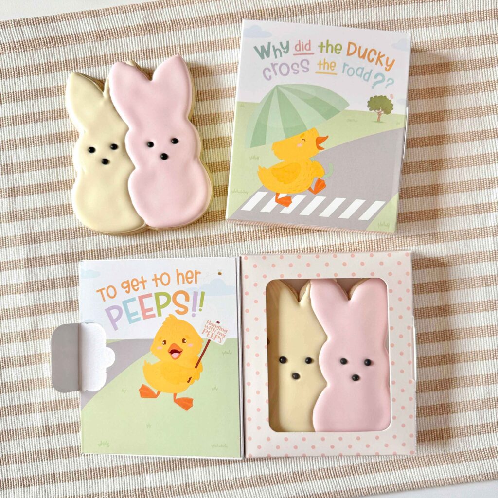 Ducky Peeps Easter Cookie Greeting Card