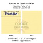 Peeps Cookie Topper Backer