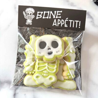 Bone Apetit Cookie Bag Topper