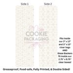 Fancy Pants Gold Food-Safe Greaseproof Cookie Backer