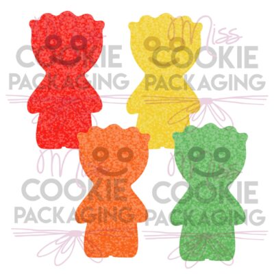 4 Colors Sour Gummy Kid