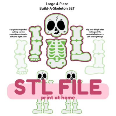Build-A-Skeleton LARGE Cookie Cutter Set 2