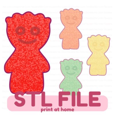 Sour Gummy Kid Cookie Cutter 2