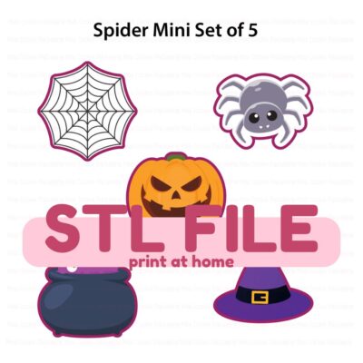 Spider Set of 5 Mini Cookie Cutters