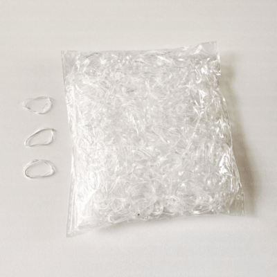 Clear Elastics - Pack of 500