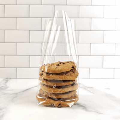 Clear Heat Seal Poly Bags - 3” x 3” x 8” GUSSETED