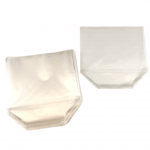 Clear Heat Seal Bags - 4" x 4" x 8" GUSSETED - Set of 100 Bags - Image 2