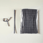 Midnight Twist Ties - 4”