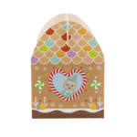 Gingerbread House Gable Box - 8.5" x 5.25" x 4.4375" Cookie Packaging Box - Image 2