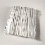 White Twist Ties - 4" - Pack of 500 - Image 2
