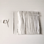 White Twist Ties - 4”