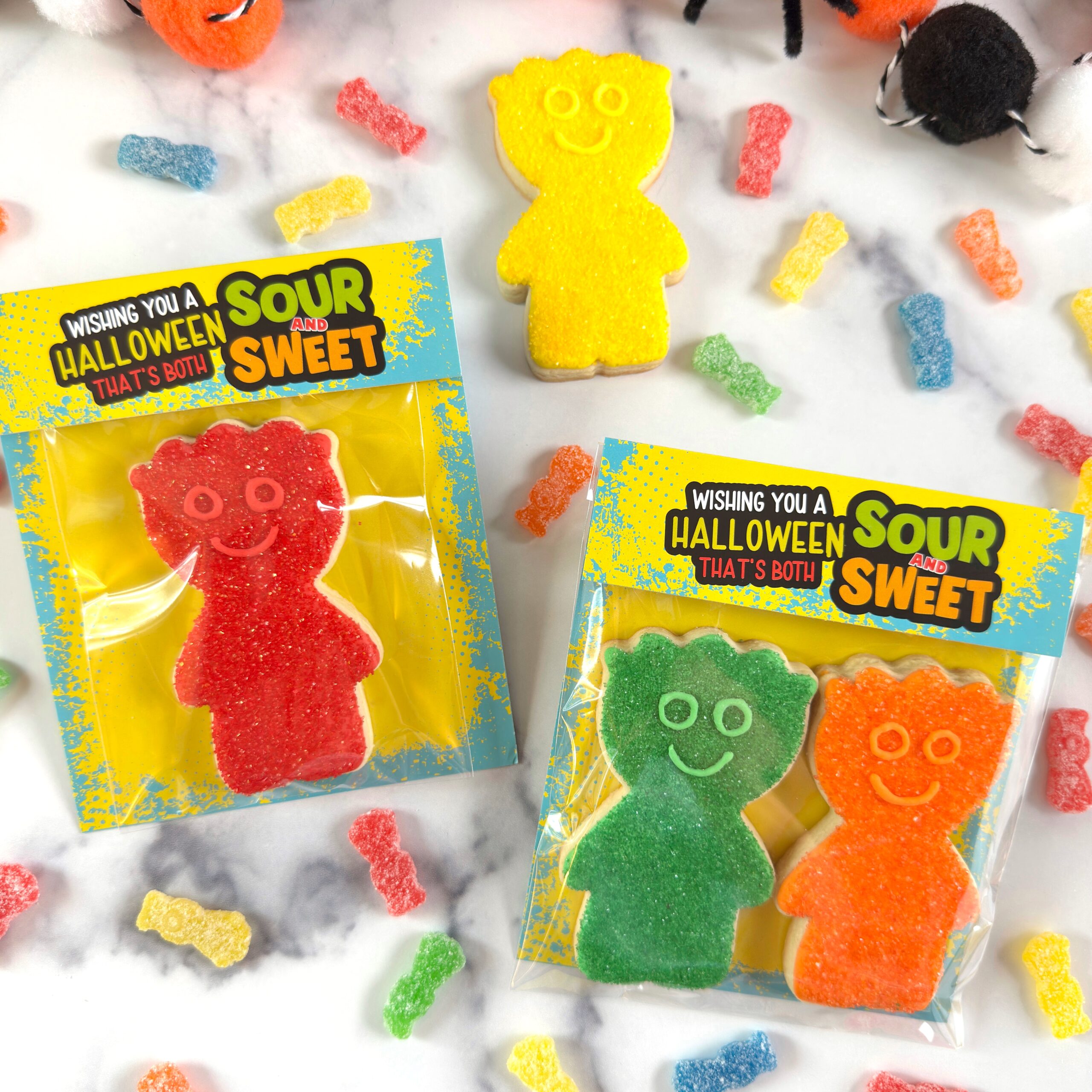 Sour and Sweet Cookies in Heat Sealed Poly Bag