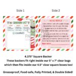 Elf Grocery List Food-Safe Greaseproof Cookie Backer