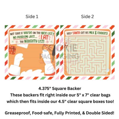 Elf Naughty List Food-Safe Greaseproof Cookie Backer