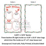 Happy Holidays Teacher Food-Safe Greaseproof Cookie Backer