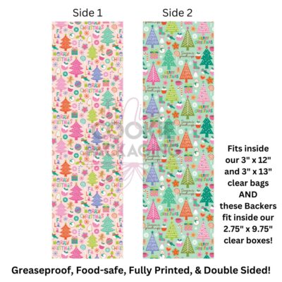Colorful Festive Paper Food-Safe Greaseproof Cookie Backer