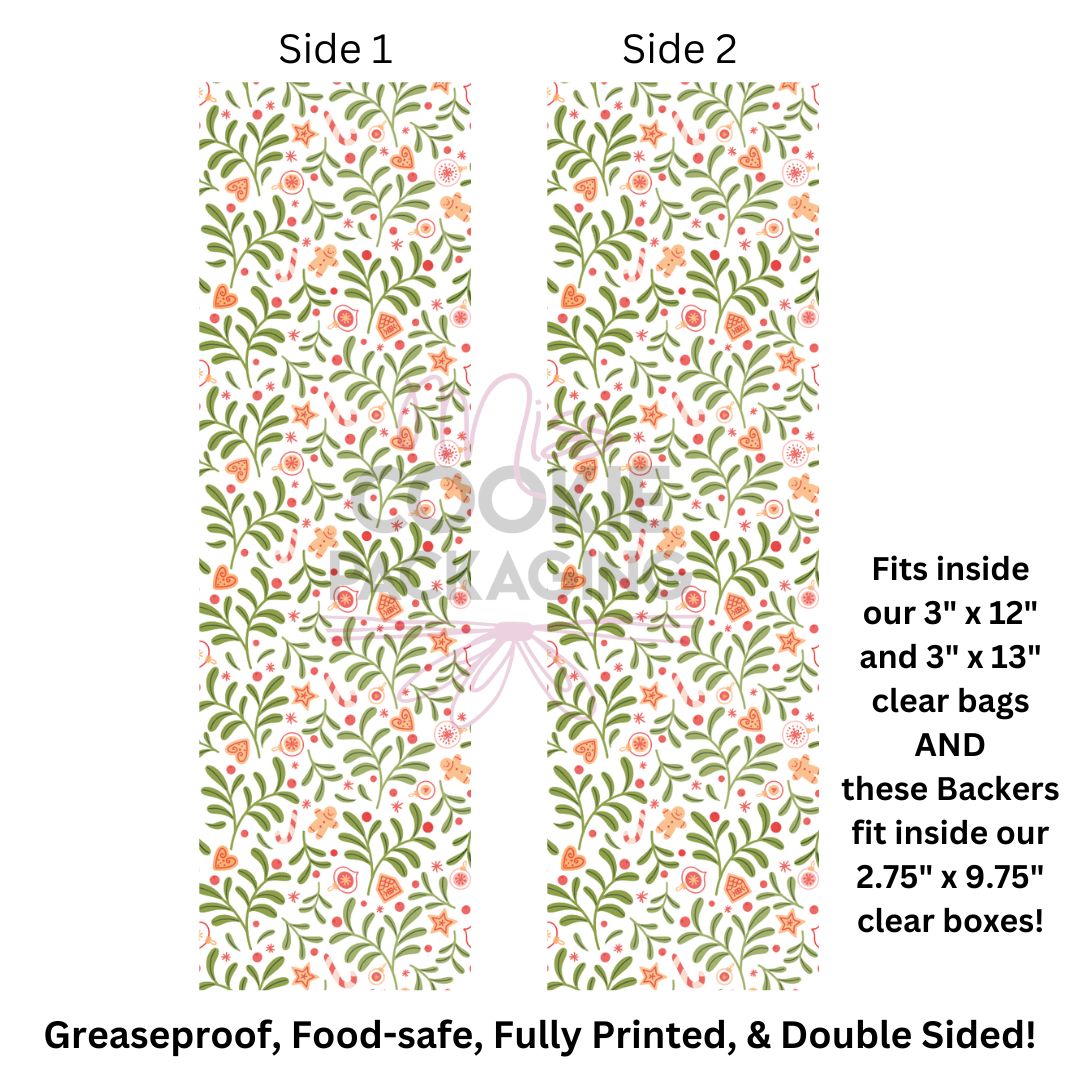232 Greenery & Gingerbread Food-Safe Greaseproof Cookie Backer Greenery & Gingerbread Food-Safe Greaseproof Cookie Backer