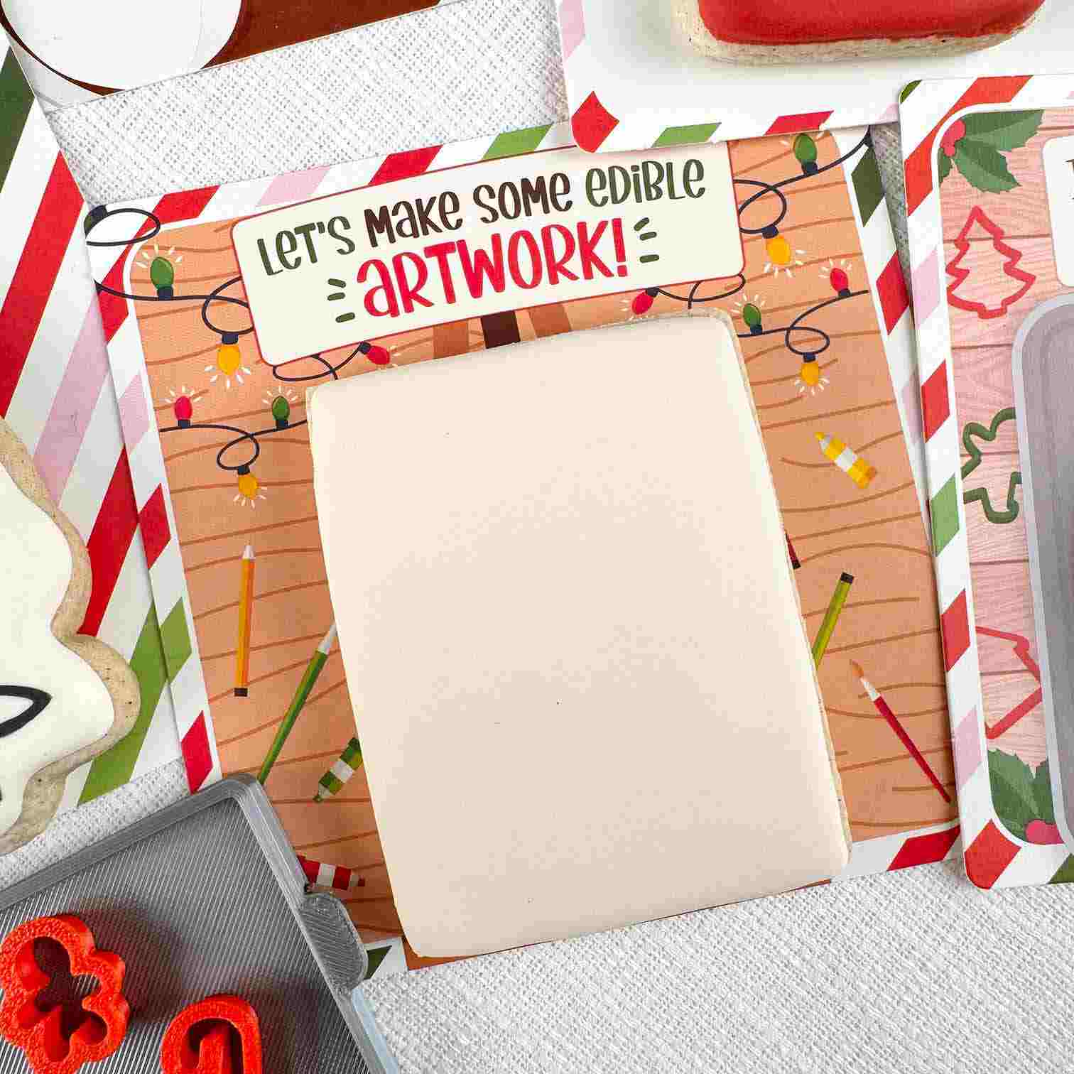 Elf-Artwork-Cookie-Backer Elf Artwork Food-Safe Greaseproof Cookie Backer