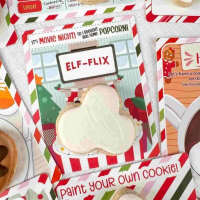 Elf Movie Night Greaseproof Backer