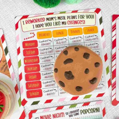 Elf Meal Plan Greaseproof Backer