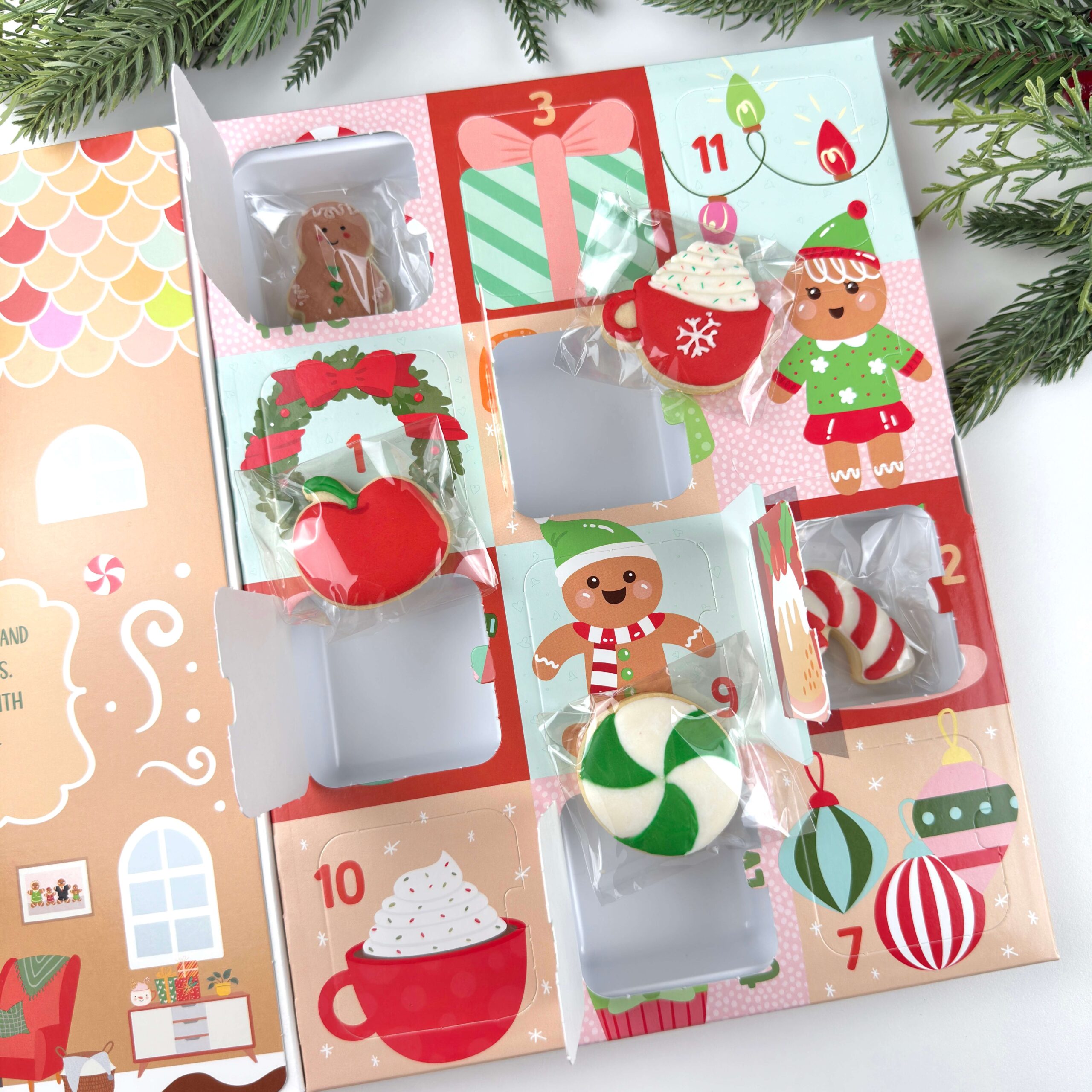 Gingerbread House Cookie Advent Calendar