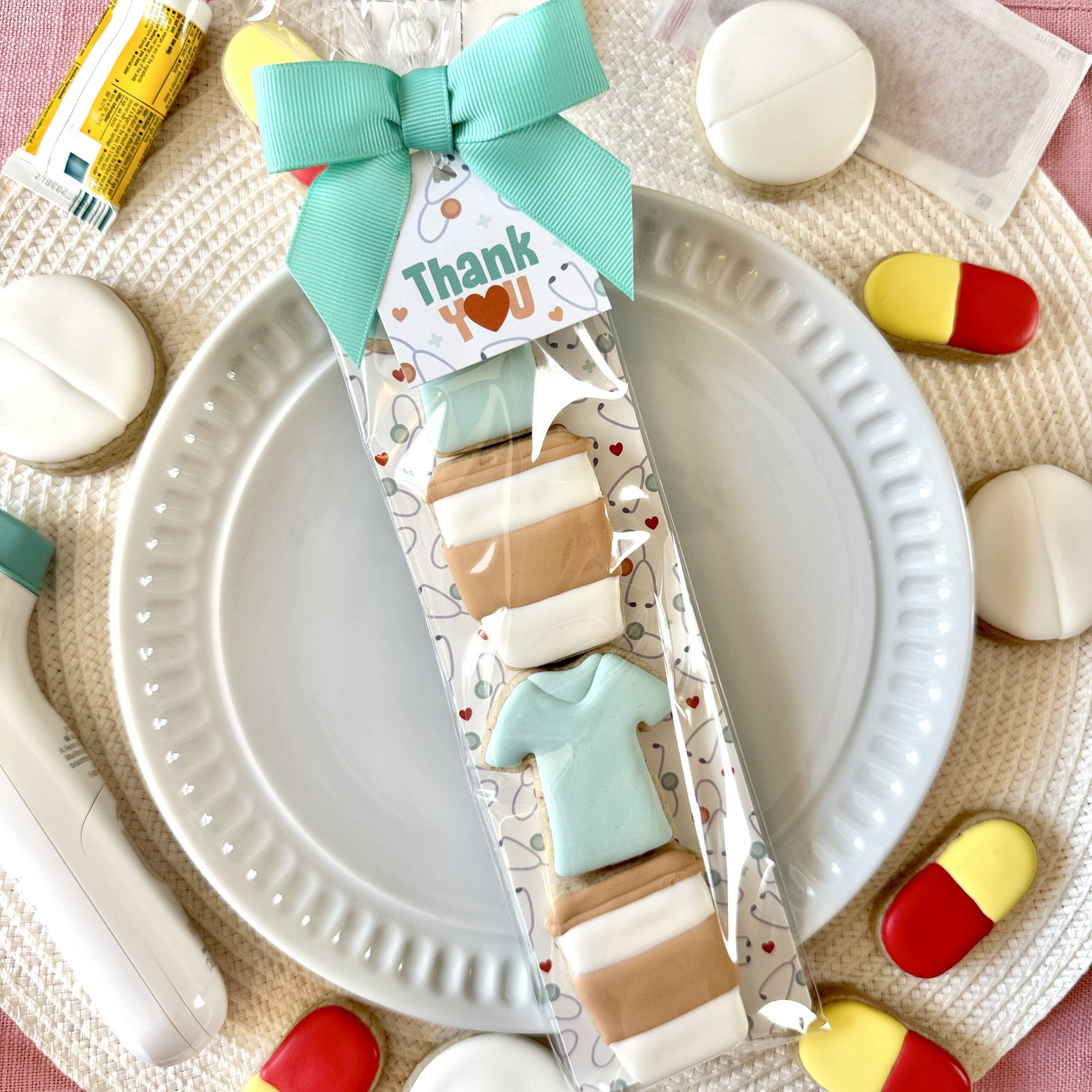 Nurse Appreciation Sugar Cookies in Poly Bag