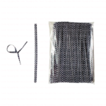 Midnight Twist Ties - 4”