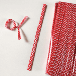 Red White Dots Twist Ties - 4" - Pack of 500 - Image 3