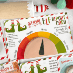 Elf Report Card Food-Safe Greaseproof Cookie Backer