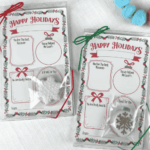 Happy Holidays Teacher Food-Safe Greaseproof Cookie Backer